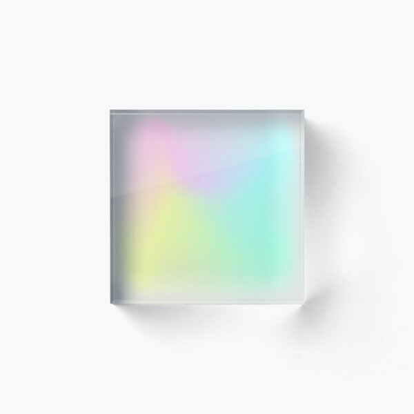 Holographic neon smog. Acrylic Block