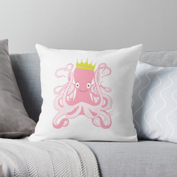 Queen of the Sea Throw Pillow