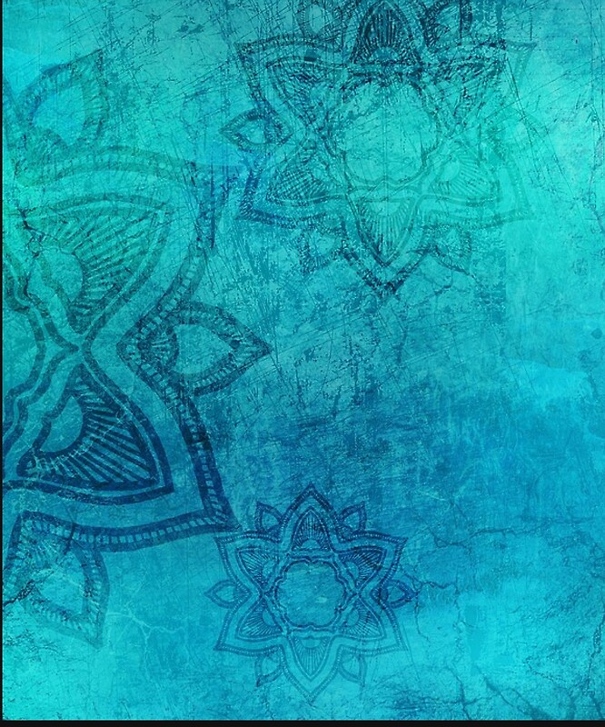 Mandala Turquoise By Fluffythedude Redbubble 