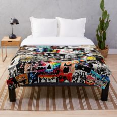 Rock Collage Throw Blanket