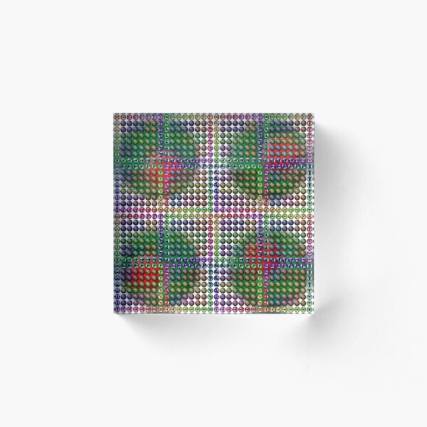 FuzzyOlive Acrylic Block