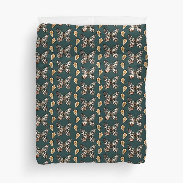 Mary's Butterfly Garden Duvet Cover
