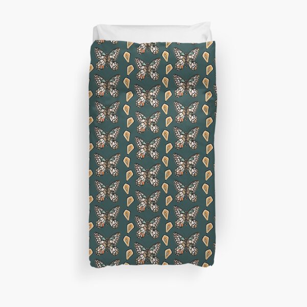 Mary's Butterfly Garden Duvet Cover