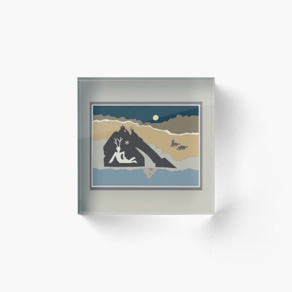 Shadow Man Acrylic Block