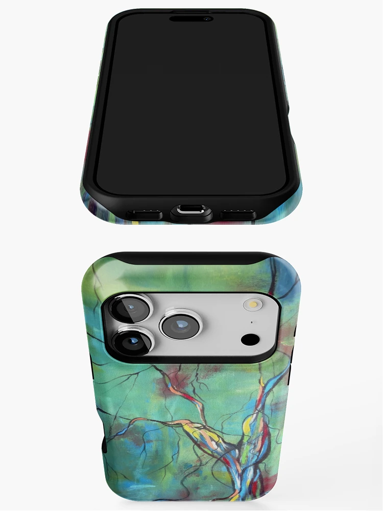 Thumbnail 3 of 4, iPhone Case, Tree Of Winding Color designed and sold by Ruth Palmer.