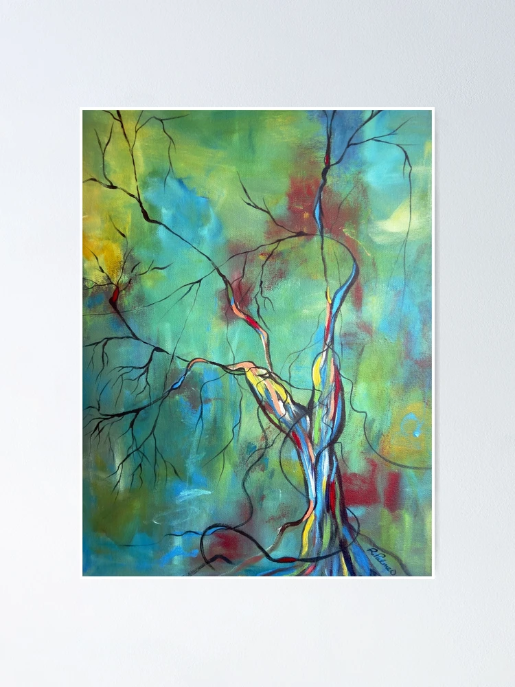 Thumbnail 1 of 3, Poster, Tree Of Winding Color designed and sold by Ruth Palmer.