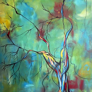 Artwork thumbnail, Tree Of Winding Color by Ruth Palmer