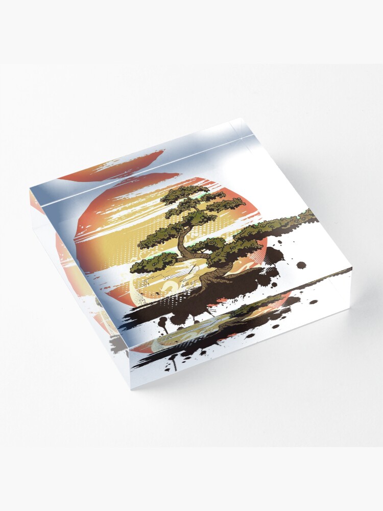 Alternate view of Bonsai Tree Karate Dojo Acrylic Block