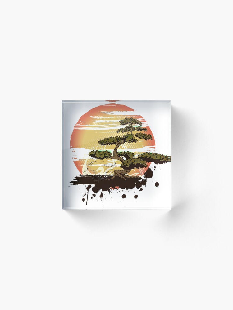 Alternate view of Bonsai Tree Karate Dojo Acrylic Block