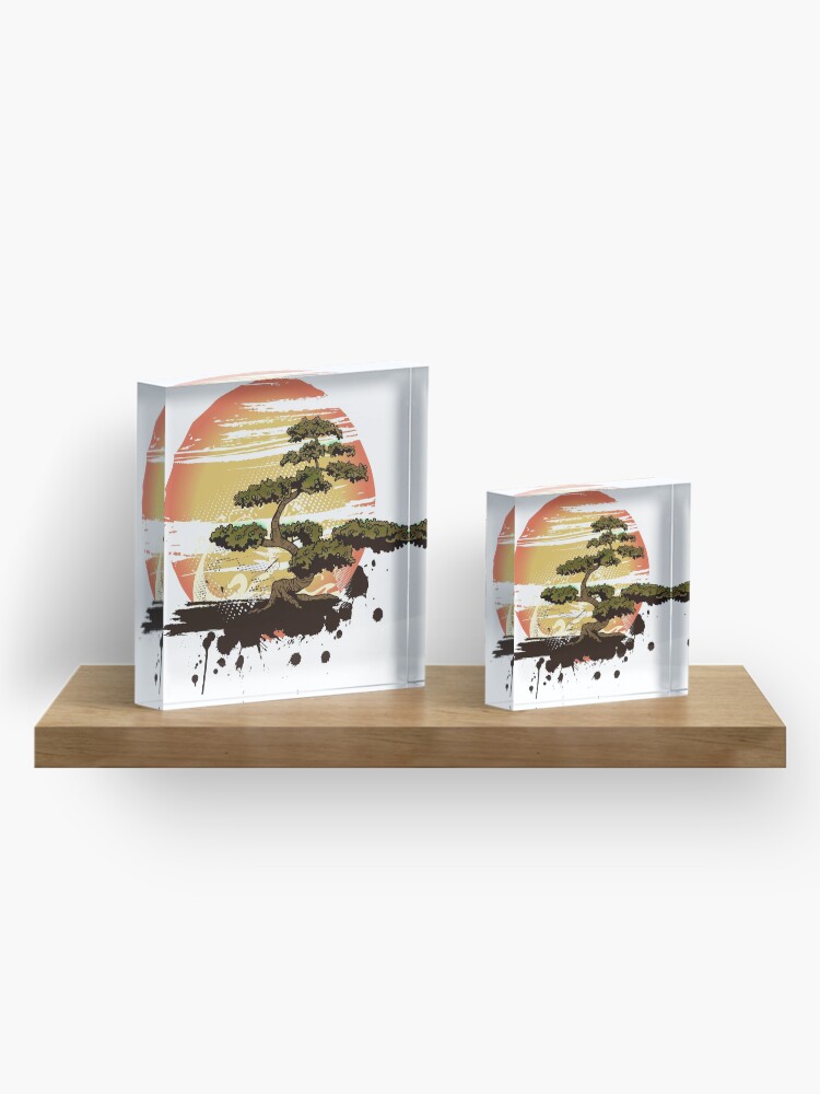 Alternate view of Bonsai Tree Karate Dojo Acrylic Block