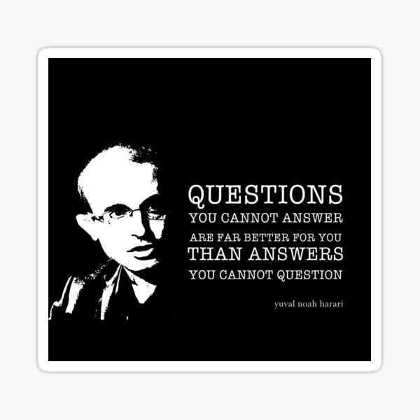 Yuval Noah Harari quote Sticker