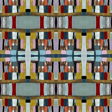 Artwork thumbnail, Multi Colored Acrylic Block Pattern by Ruth Palmer