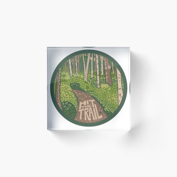 Hit the Trail Acrylic Block