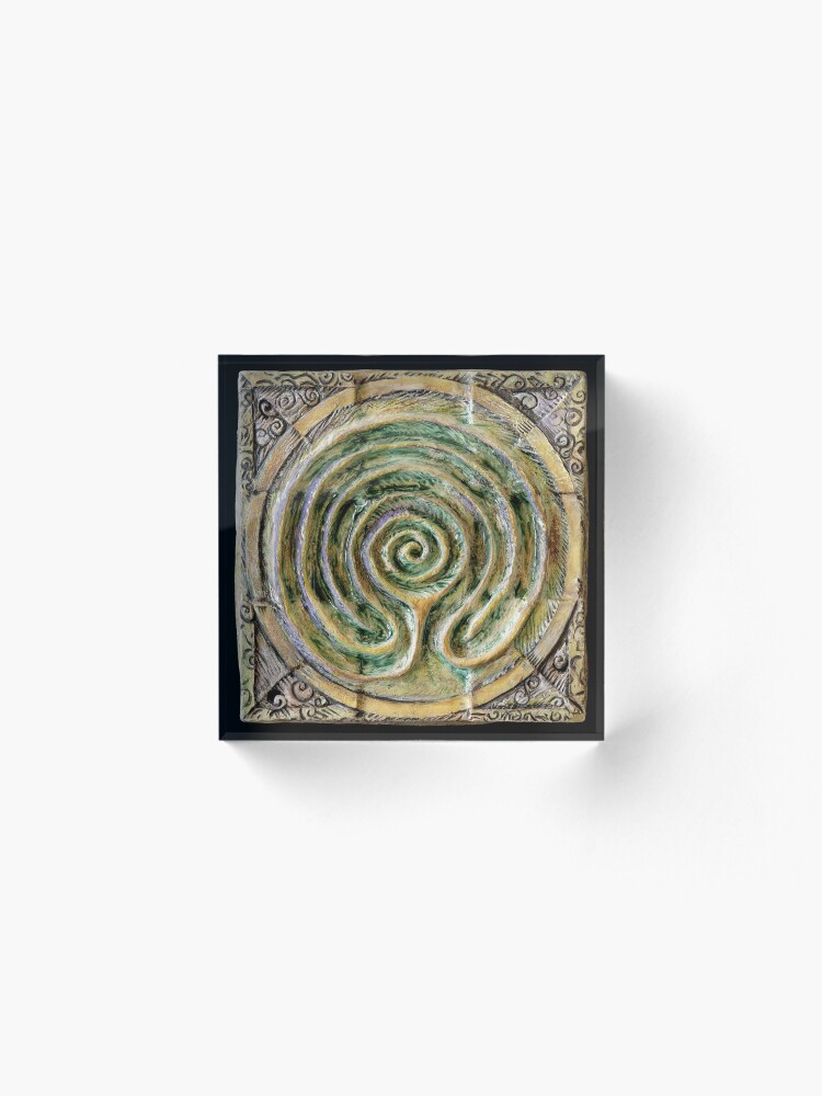 Alternate view of Spiral nine: toward center Acrylic Block