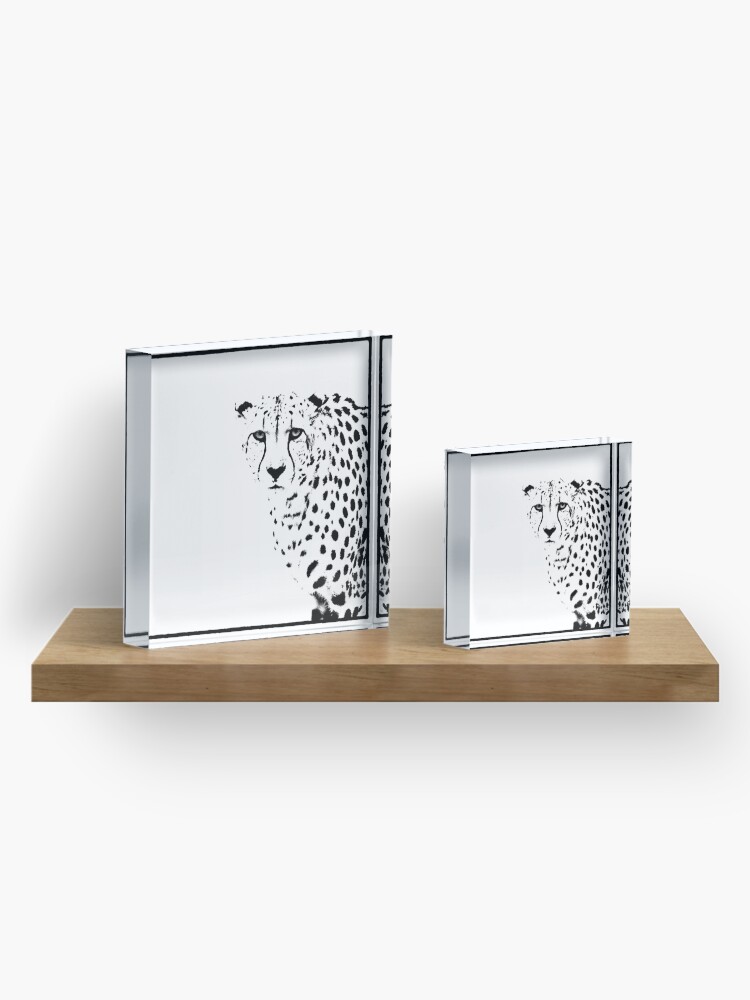Alternate view of Cheetah Acrylic Block