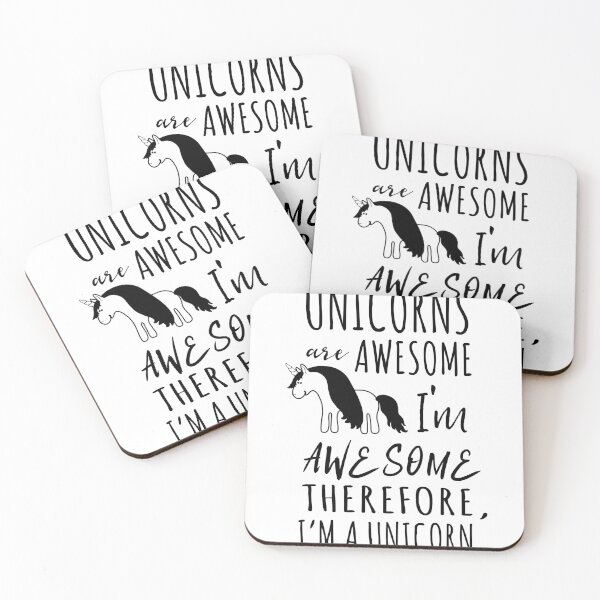 Item preview, Unicorns are awesome. I'm awesome. Therefore I'm a unicorn designed and sold by keepers.