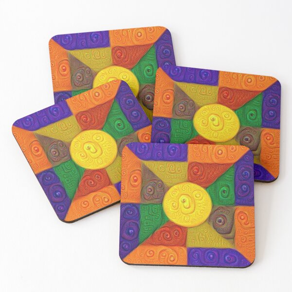 Item preview, DeepDream Color Squares Visual Areas 5x5K v20 designed and sold by blackhalt.