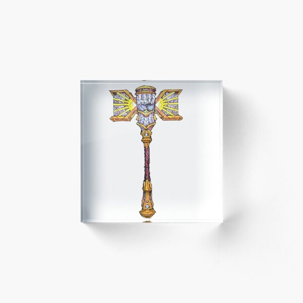 Hand of Light - Mosaic Acrylic Block