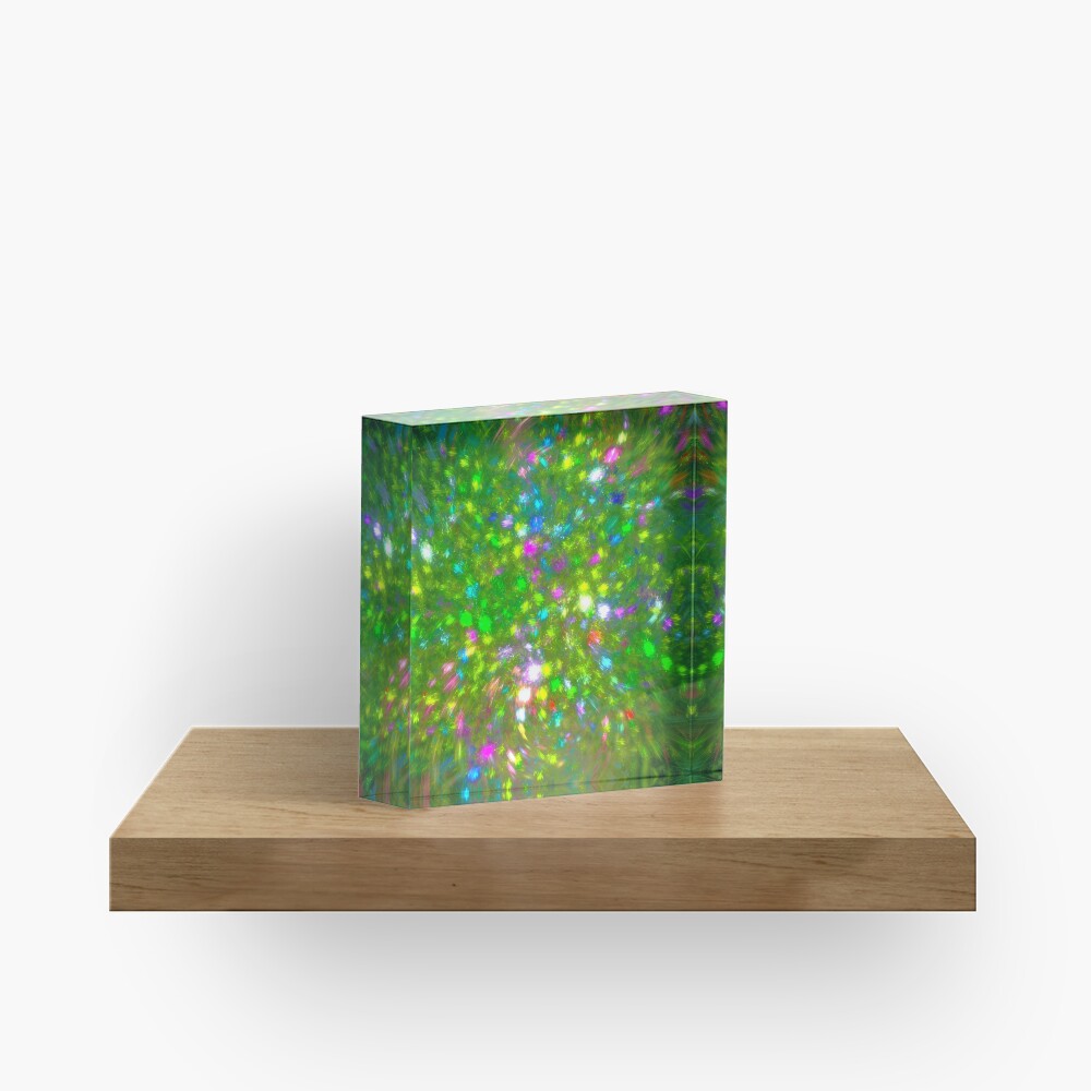 Summer #fractal art Acrylic Block