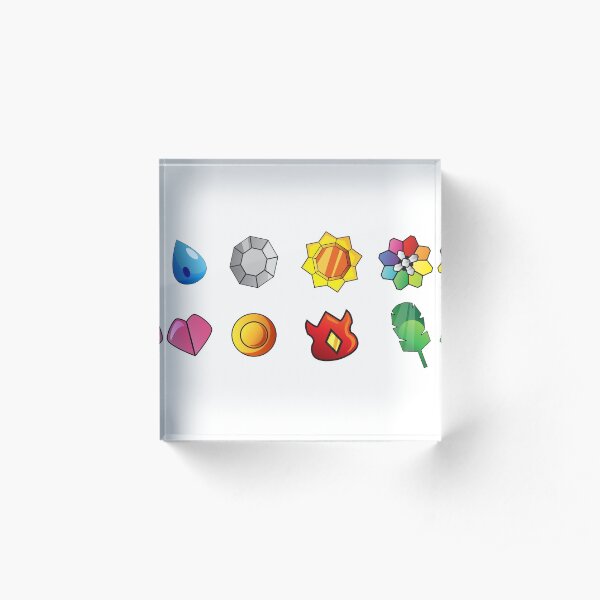 Gym Badges Acrylic Block