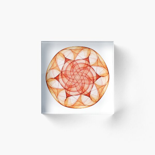 Wheel of Fire Acrylic Block