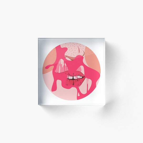 Bubblegum Pop Acrylic Block