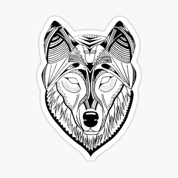 Pegatinas: Lobo Estampado | Redbubble