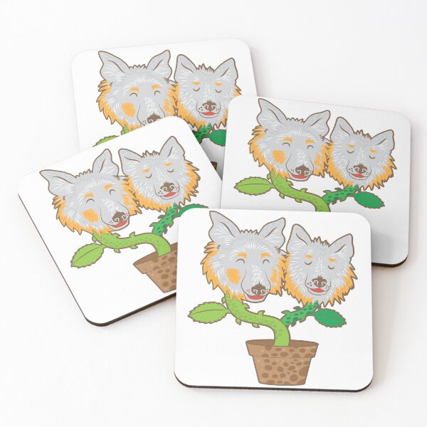 Item preview, potted Collie Flower dogs designed and sold by jazzydevil.