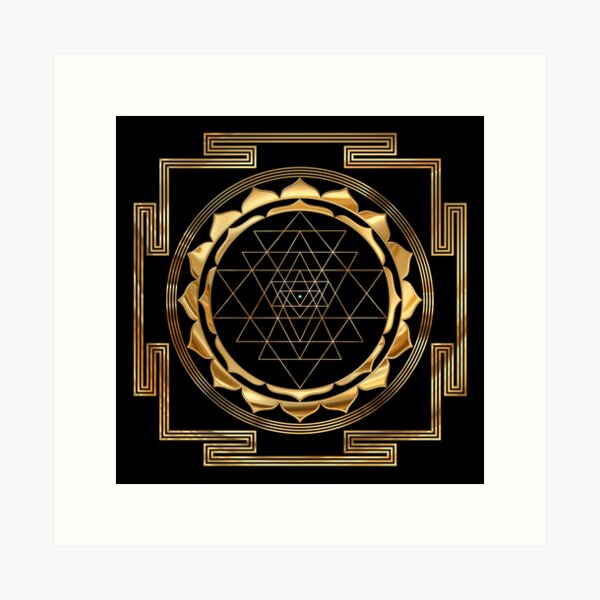 Item preview, Shree Yantra Sacred Geometry, profound mystical diagram designed and sold by TJ Devadatta Best.