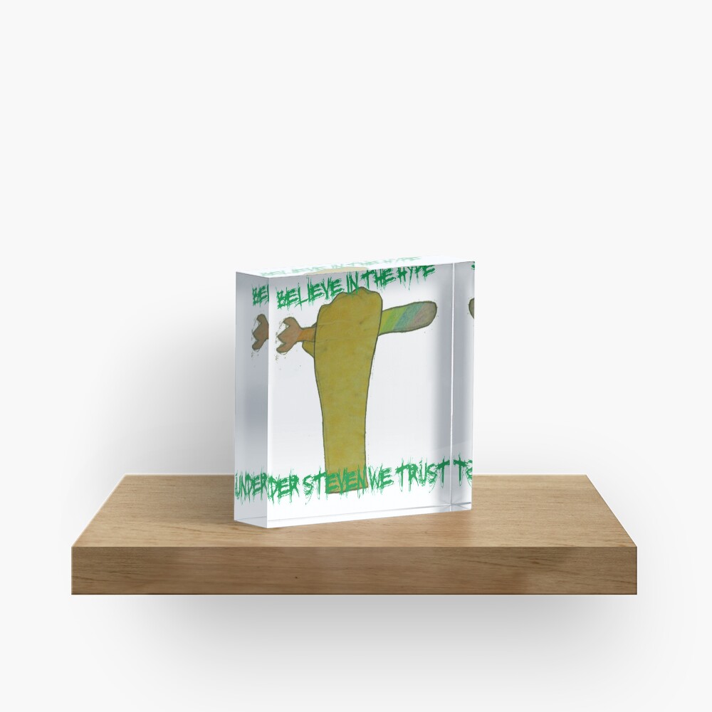 ATG stevens believe in the hype spork t shirt Acrylic Block