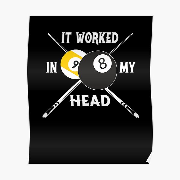 Poster Billiard Redbubble