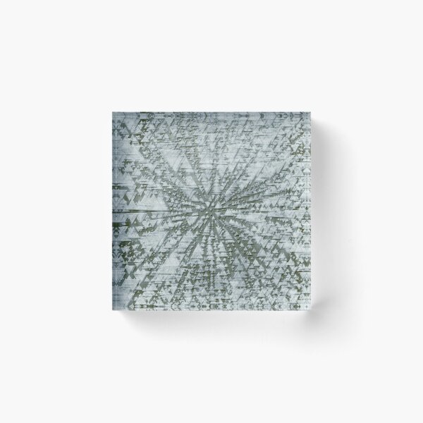 Triangulation Ad Infinitum Acrylic Block
