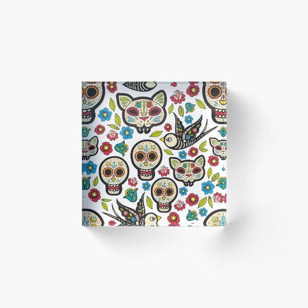 Item preview, The seamless pattern of Day of the Dead designed and sold by Olga Matskevich.