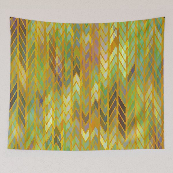 Item preview, Green Chevron Plaid designed and sold by Ruth Palmer.