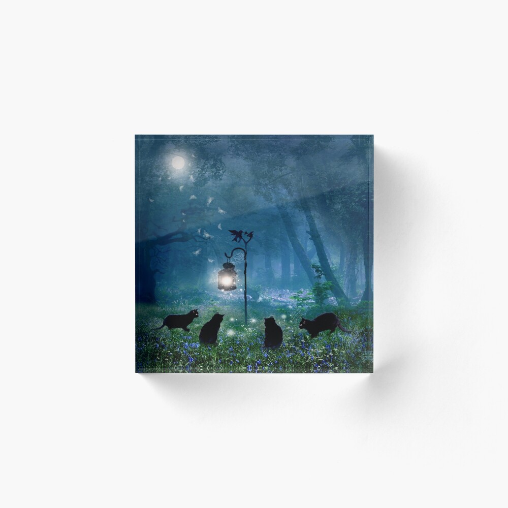 The Witches Cats (square) Acrylic Block