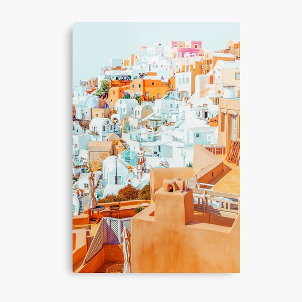 Santorini Vacay #photography #greece #travel Metal Print