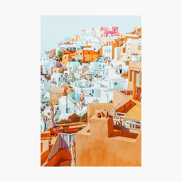 Santorini Vacay #photography #greece #travel Photographic Print