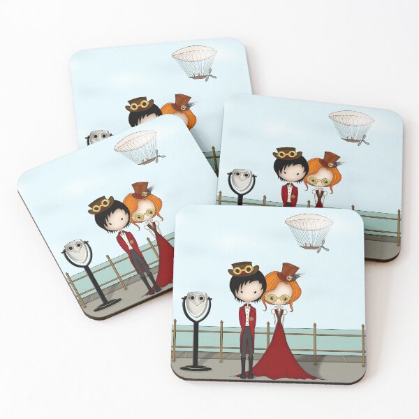 Item preview, Ilustración de dibujos animados de paseo marítimo de Steampunk designed and sold by ArtformDesigns.