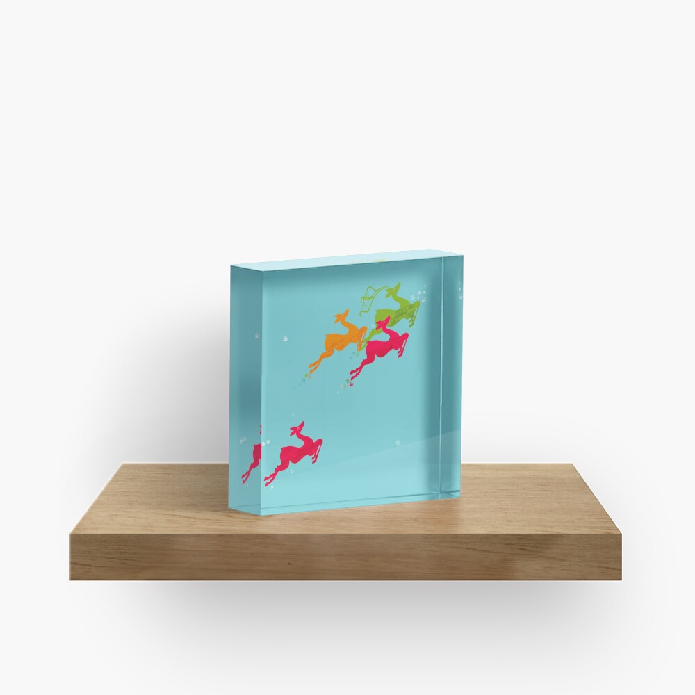 Winer Deer Acrylic Block