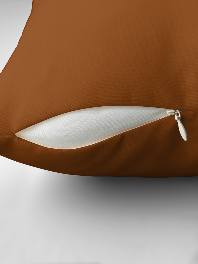 Thumbnail 2 of 4, Pillow, PLAIN SOLID SADDLE BROWN -100 BROWN SHADES ON OZCUSHIONS ON ALL PRODUCTS designed and sold by ozcushions.