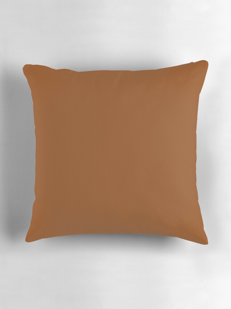 Thumbnail 3 of 4, Pillow, PLAIN SOLID SADDLE BROWN -100 BROWN SHADES ON OZCUSHIONS ON ALL PRODUCTS designed and sold by ozcushions.