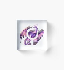 Demigirl Pride Dragon Acrylic Block