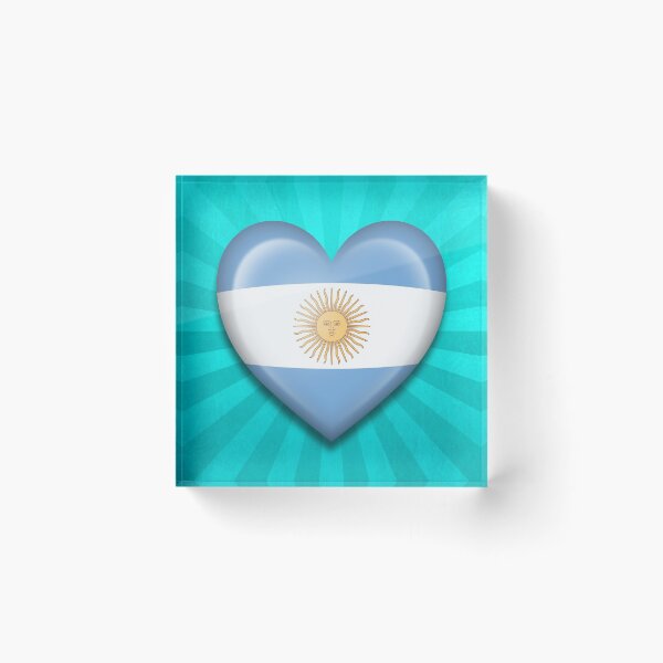 Item preview, Argentinian Heart Flag designed and sold by JeffBartels.