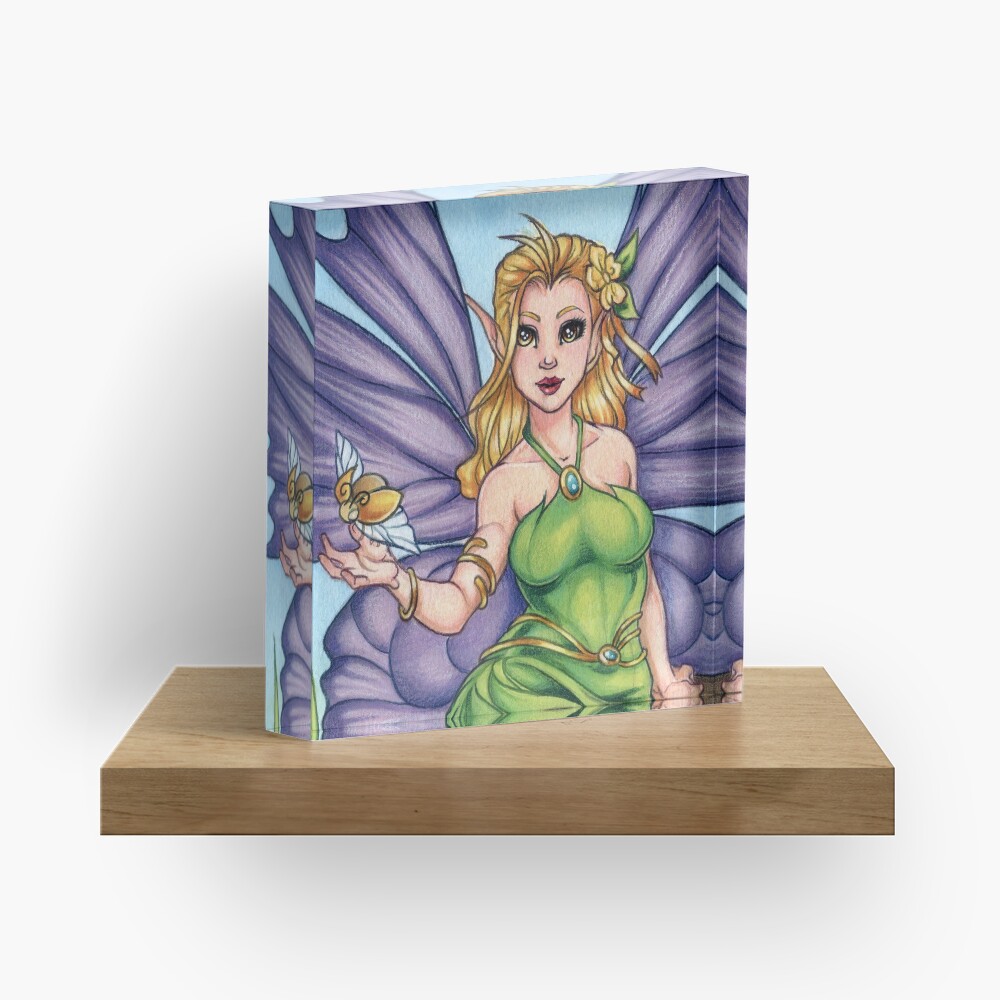Woodland Fairy Friend Acrylic Block