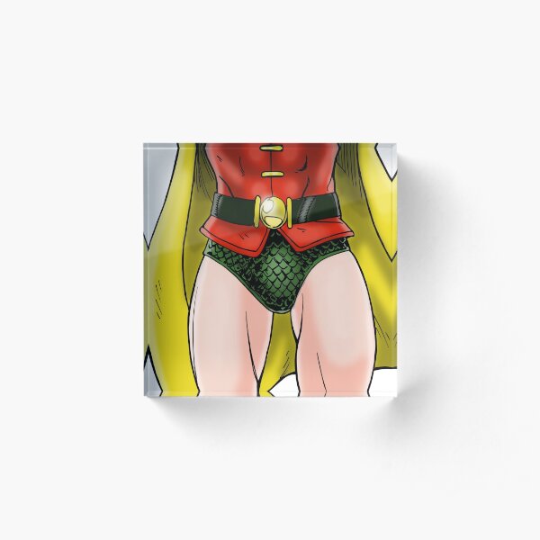 Robin Groin Acrylic Block