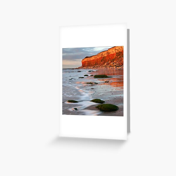 Hunstanton cliffs at Sunset, Norfolk Greeting Card