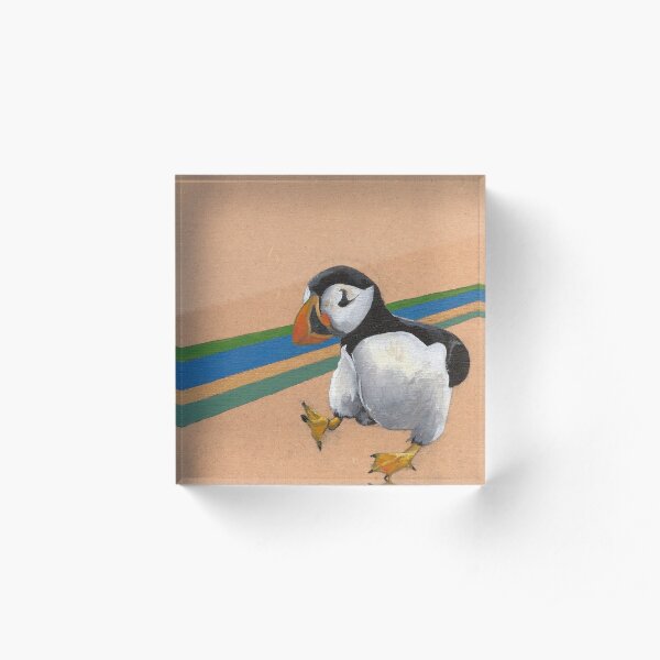 Puffin Acrylic Block