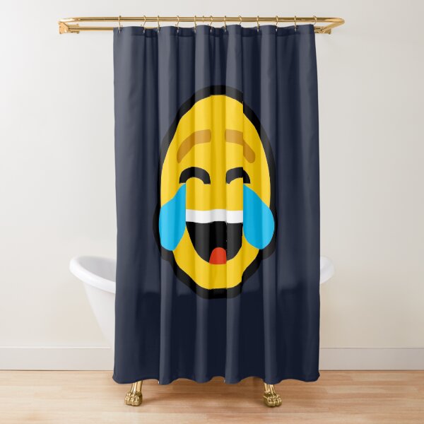 "Laughing Crying Emoji" Shower Curtain for Sale by Feelklin Redbubble
