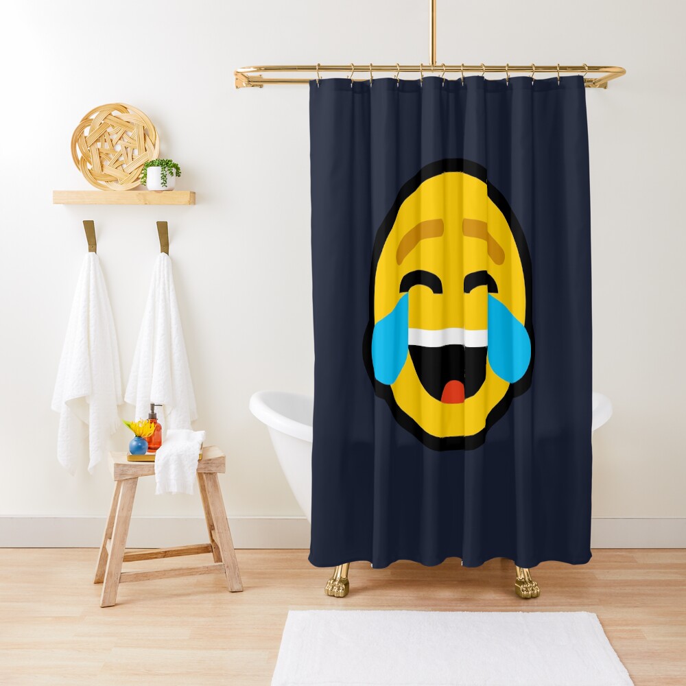 "Laughing Crying Emoji" Shower Curtain for Sale by Feelklin Redbubble