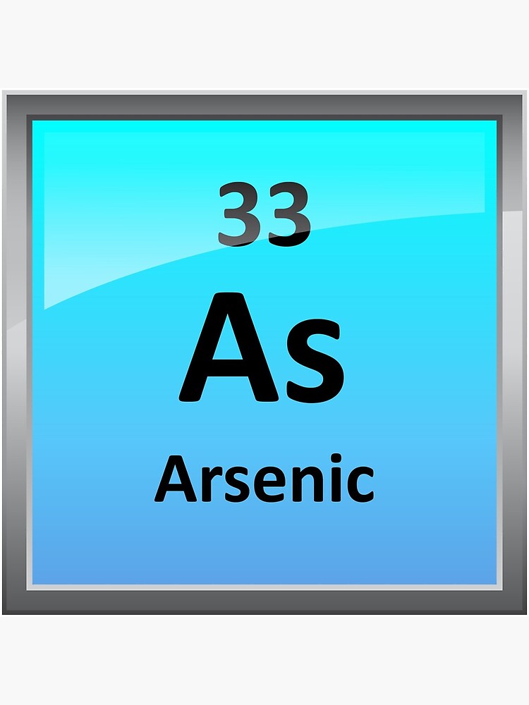 Arsenic Element Symbol Periodic Table Acrylic Block By Sciencenotes